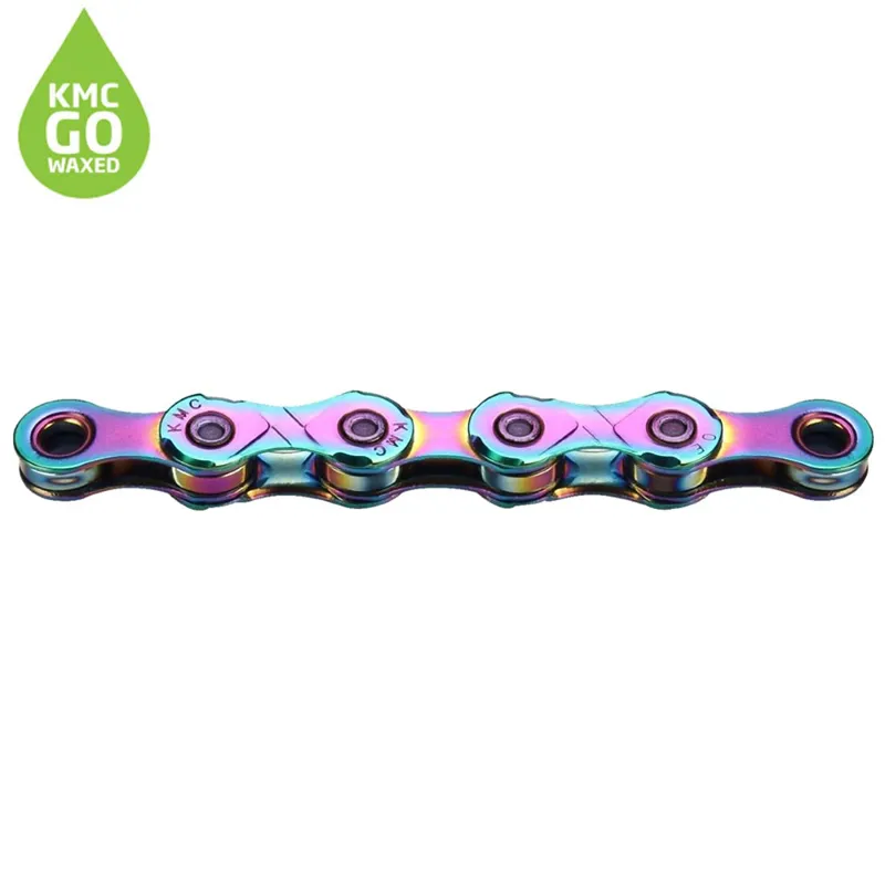 KMC X12 Pre-Waxed 126 Link Chain - Aurora Blue