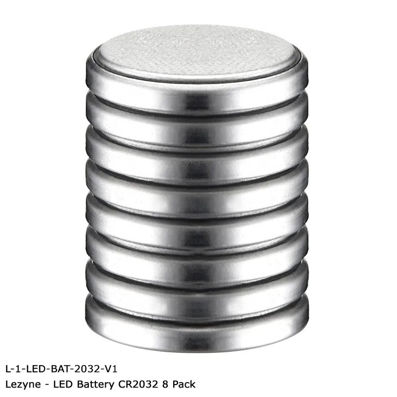 Lezyne CR2032 Lithium Battery x8 Pack 700mAh