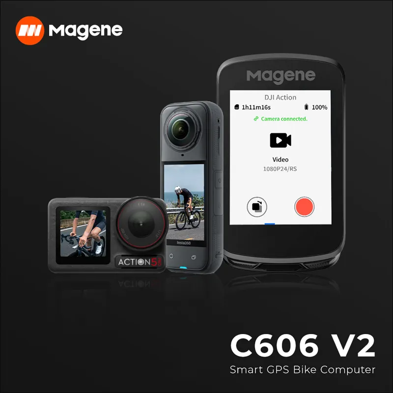 Magene C606 V2 Smart GPS Bike Computer - Black-7