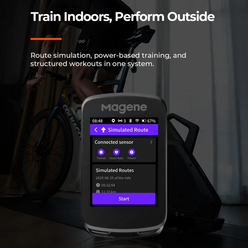Magene C606 V2 Smart GPS Bike Computer - Black-9
