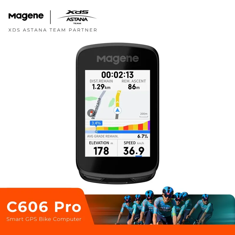 Magene C606 Pro Smart GPS Bike Computer - Black