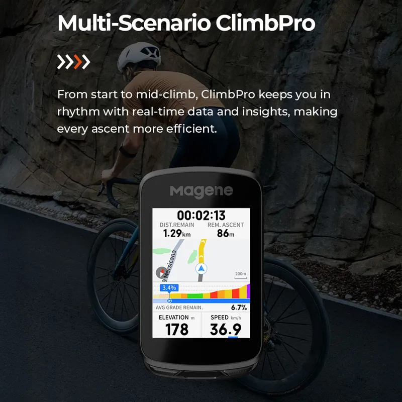 Magene C606 Pro Smart GPS Bike Computer - Black-7