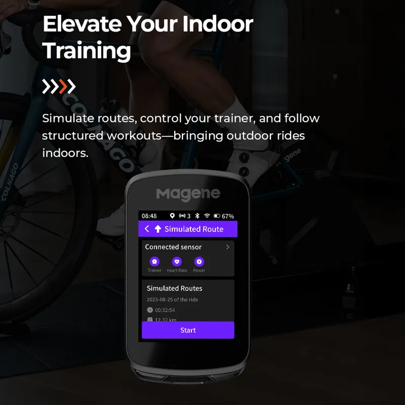Magene C606 Pro Smart GPS Bike Computer - Black-8