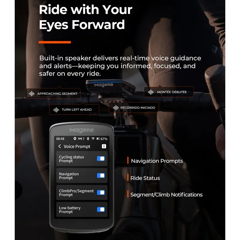Magene C706 Smart GPS Bike Computer - Black-7