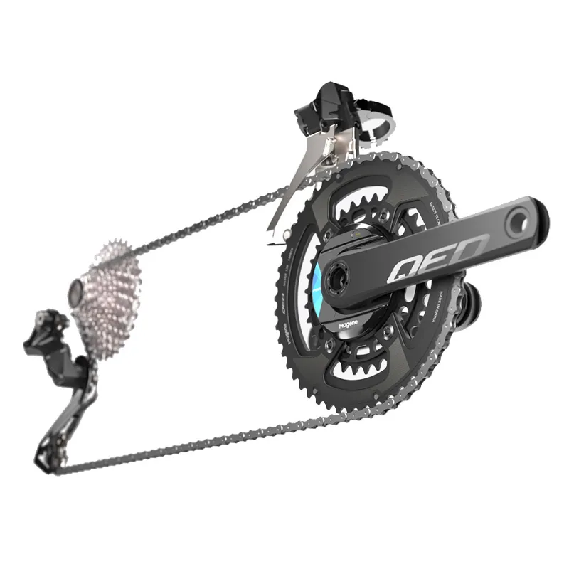 Magene QED Split Chainrings 104 BCD 4 Bolt Asymmetric-  Black-4