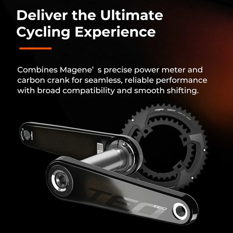 Megane TEO P515 Carbon Power Meter Chainsets -Black-5