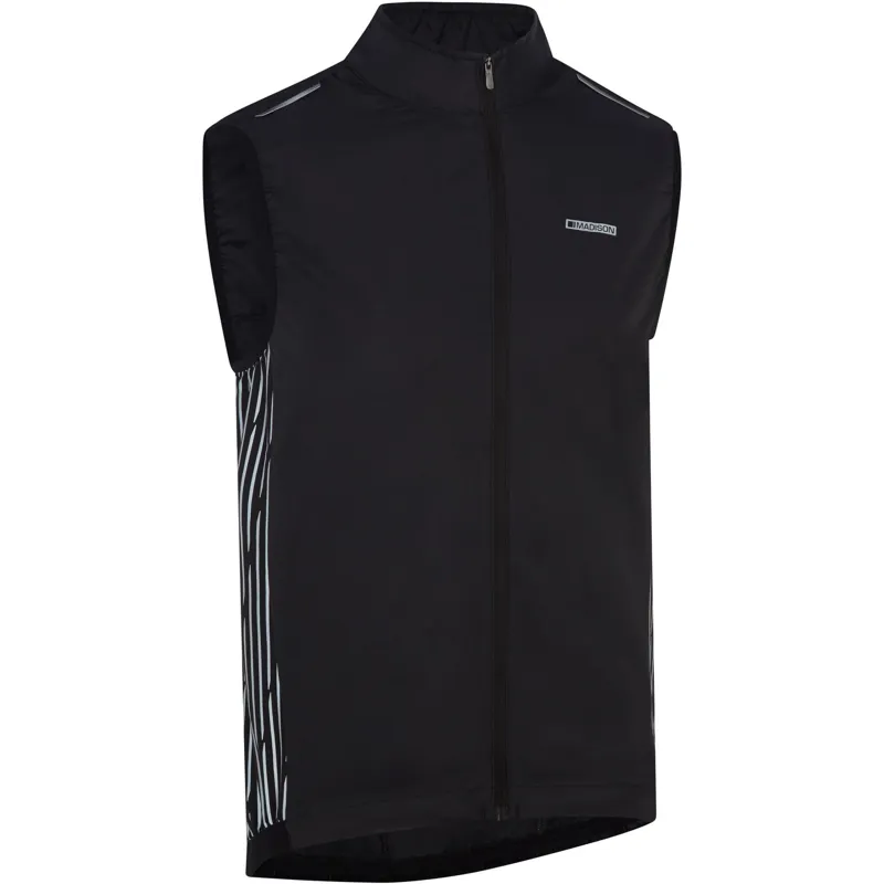 Madison Stellar Reflective Windproof Men's Gilet - Black-1