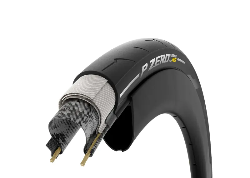 PIrelli P ZERO Race TLR RS Road Bike Tyres - Tan/ Black-6