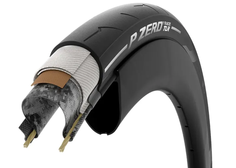 Pirelli P ZERO RACE TLR Nero SpeedCore SmartEVO Road Bike Tyres - Black-2