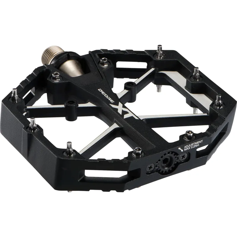 Shimano PD-M8240 XT Flat Platform Pedals - Black