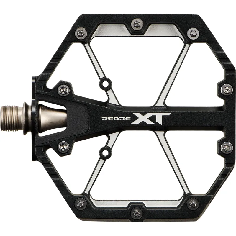 Shimano PD-M8240 XT Flat Platform Pedals - Black-2