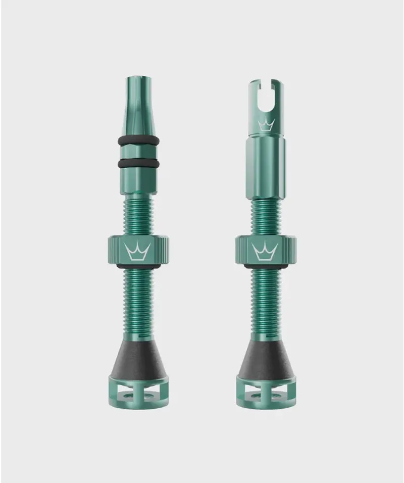 Peaty's Holeshot Fast Flow Tubeless Valves - Jade Green-1