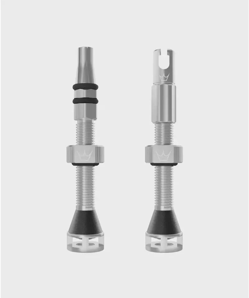 Peaty's Holeshot Fast Flow Tubeless Valves - Silver-1