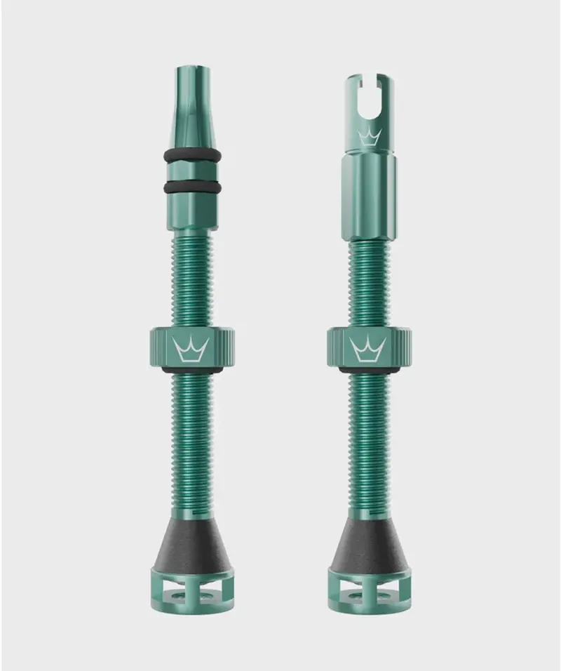Peaty's Holeshot Fast Flow Tubeless Valves - Jade Green-2