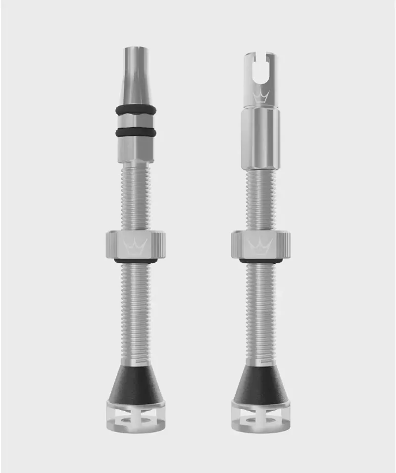 Peaty's Holeshot Fast Flow Tubeless Valves - Silver-2