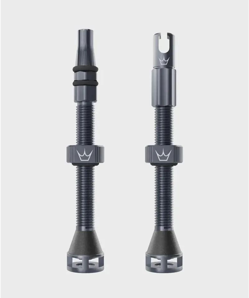 Peaty's Holeshot Fast FlowTubeless Valves - Slate Grey-1