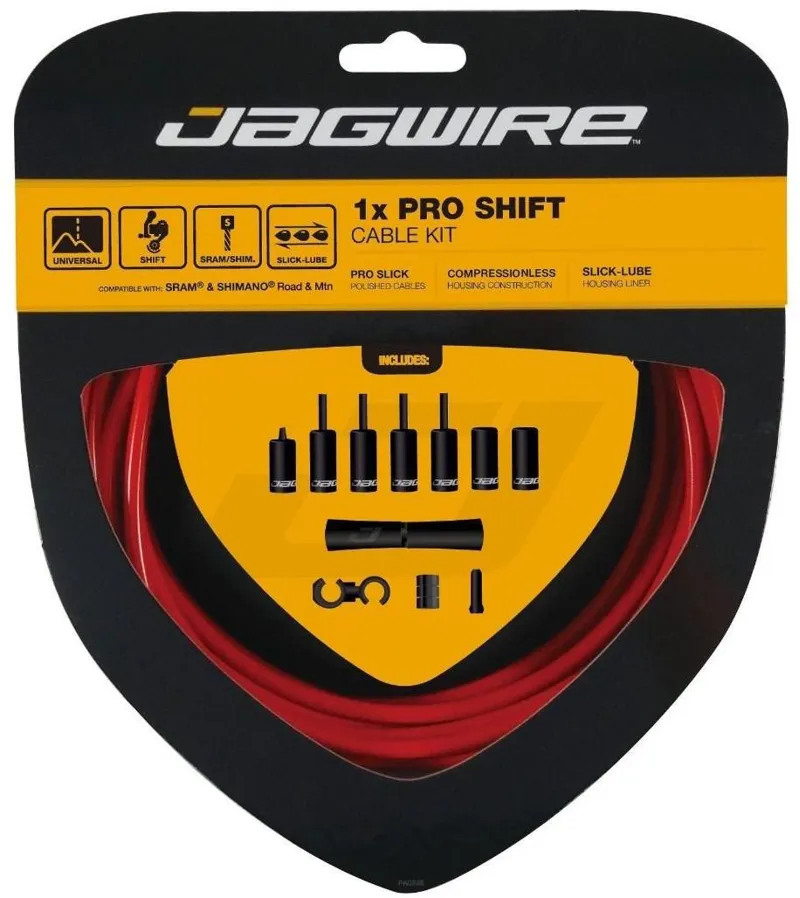 Jagwire 1X Pro Shift Gear Cable Kit - Red