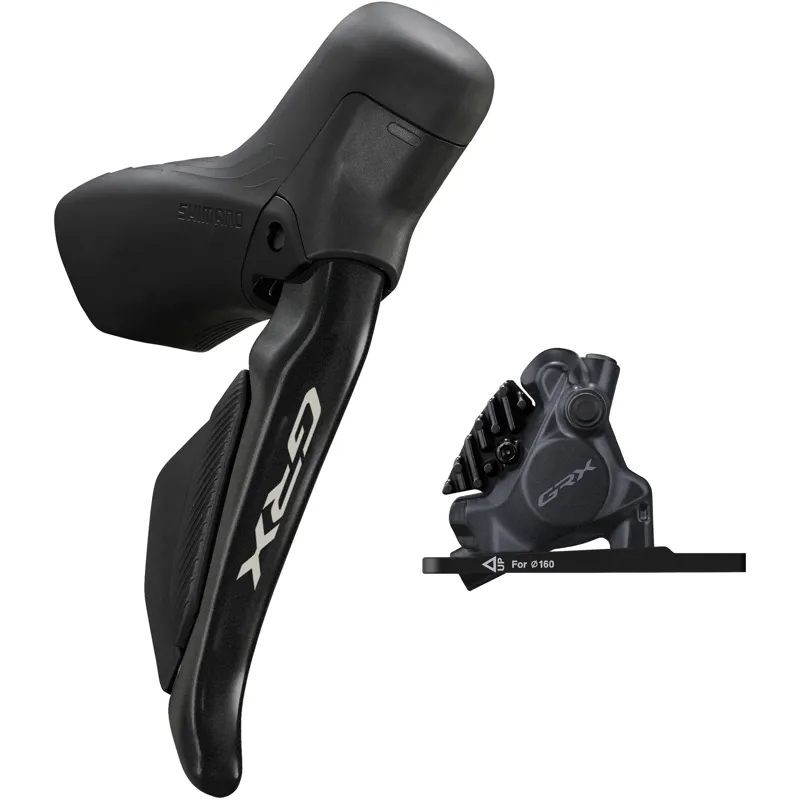 Shimnao GRX STRX715/ BRRX410 Di2 Gear/ Brake Lever/ Caliper kit - Righthand/ Front - Black