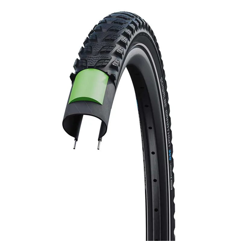 Schwalbe Marathon 365 Greenguard Four Season All Terrain Tyres - Black/ Reflective-2