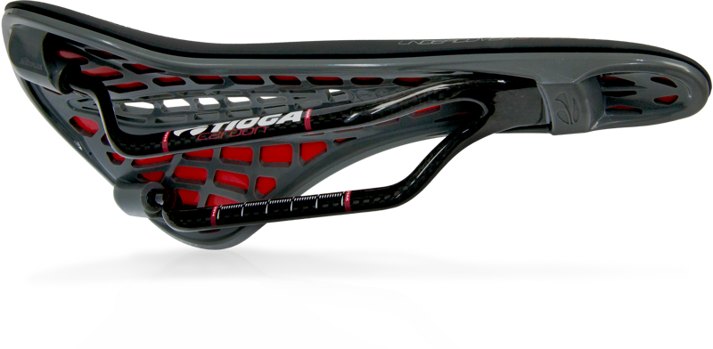 Tioga Undercover Stratum Saddle - Carbon Rail - Black-2