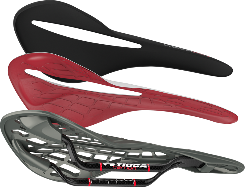Tioga Undercover Stratum Saddle - Carbon Rail - Black-3