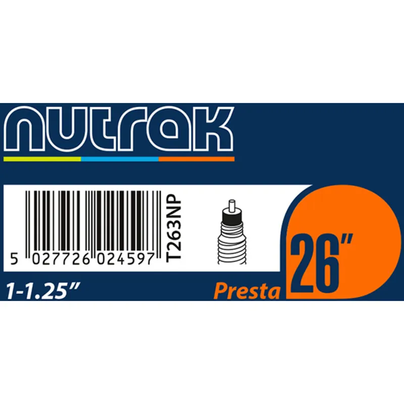 Nutrak Innertube - 26 Inch Wheels - Black-3