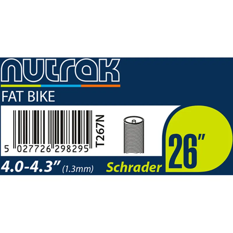 Nutrak Innertube - 26 Inch Wheels - Black-8