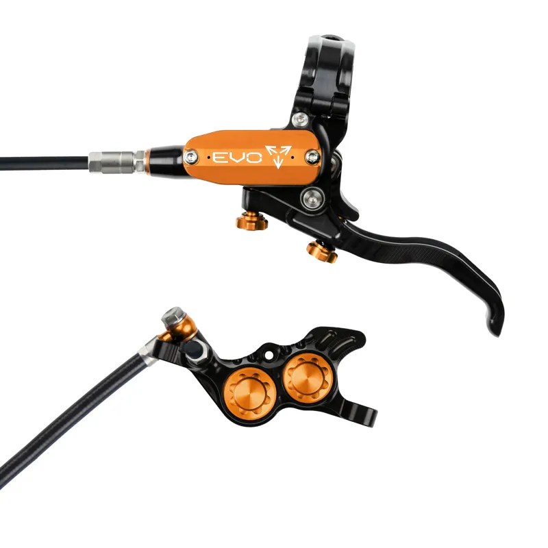 Hope Tech 4 Evo GR4 Disc Brakes - Black/ Orange-1