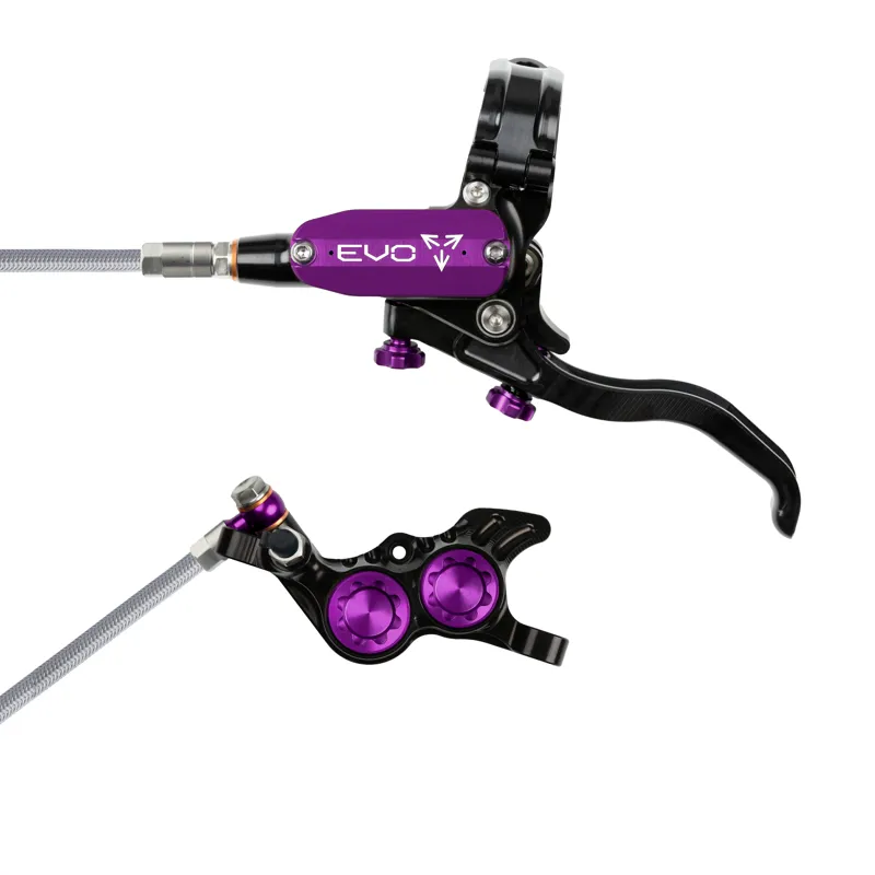Hope Tech 4 Evo GR4 Disc Brakes - Black/ Purple-2