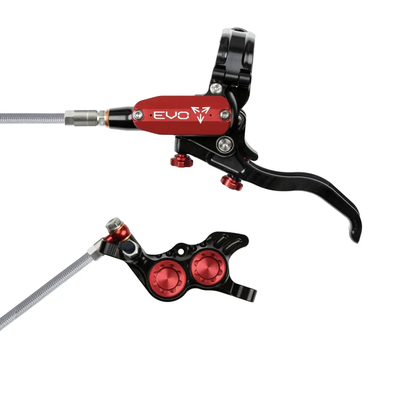 Hope Tech 4 Evo GR4 Disc Brakes - Black/ Red-2