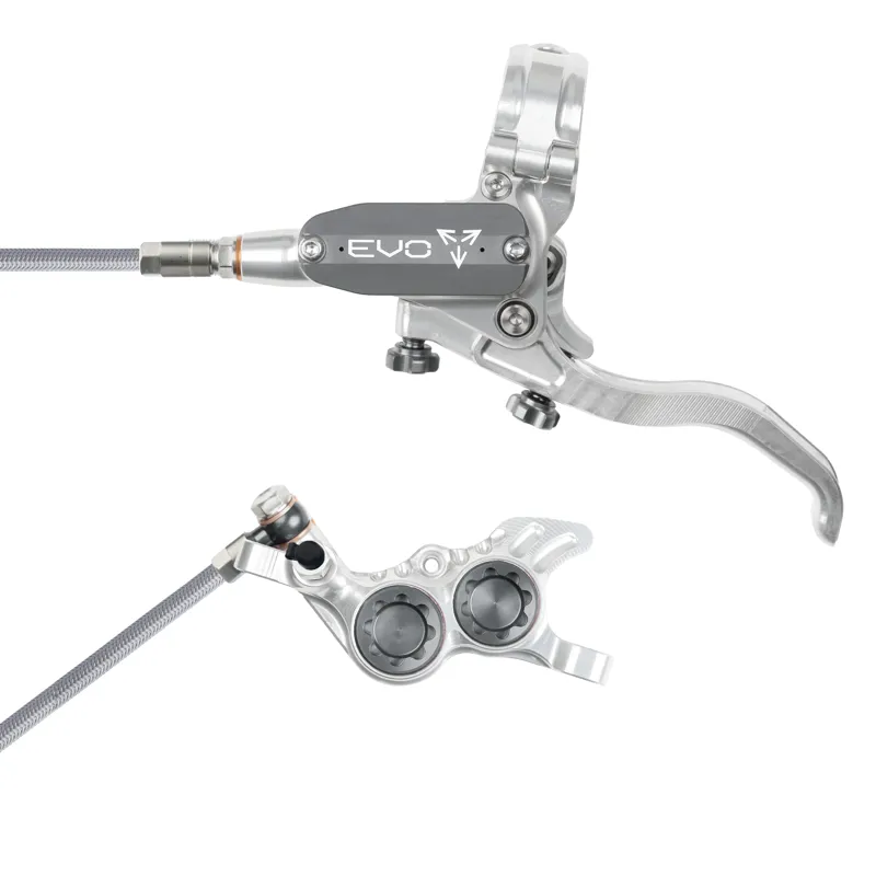 Hope Tech 4 Evo GR4 Disc Brakes - Silver / Smoke-2