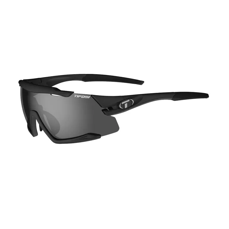 Tifosi Aethon Interchangeable Sunglasses - Smoke/ Matt Black
