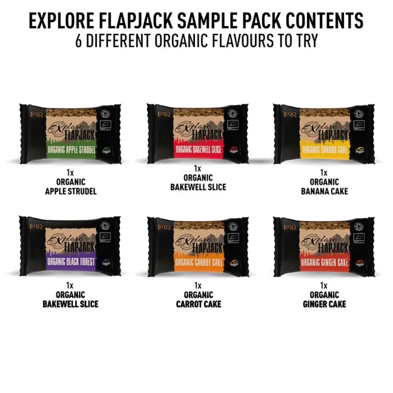 Torq Explore Flapjack Sample Pack - Pack of 6-1