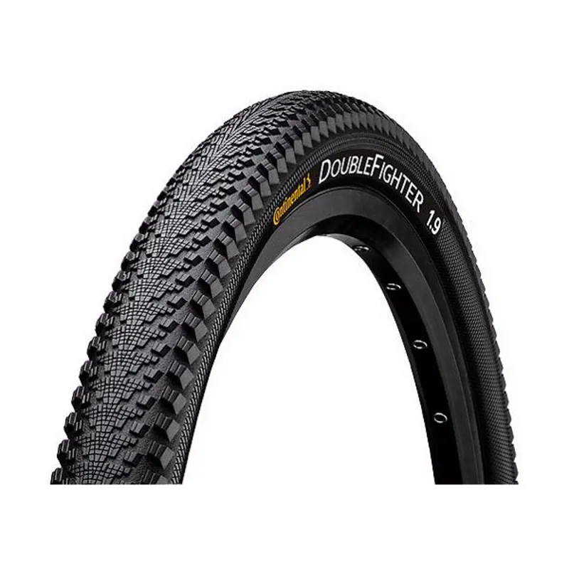 Continental Double Fighter III Wire Bead Tyres - Black