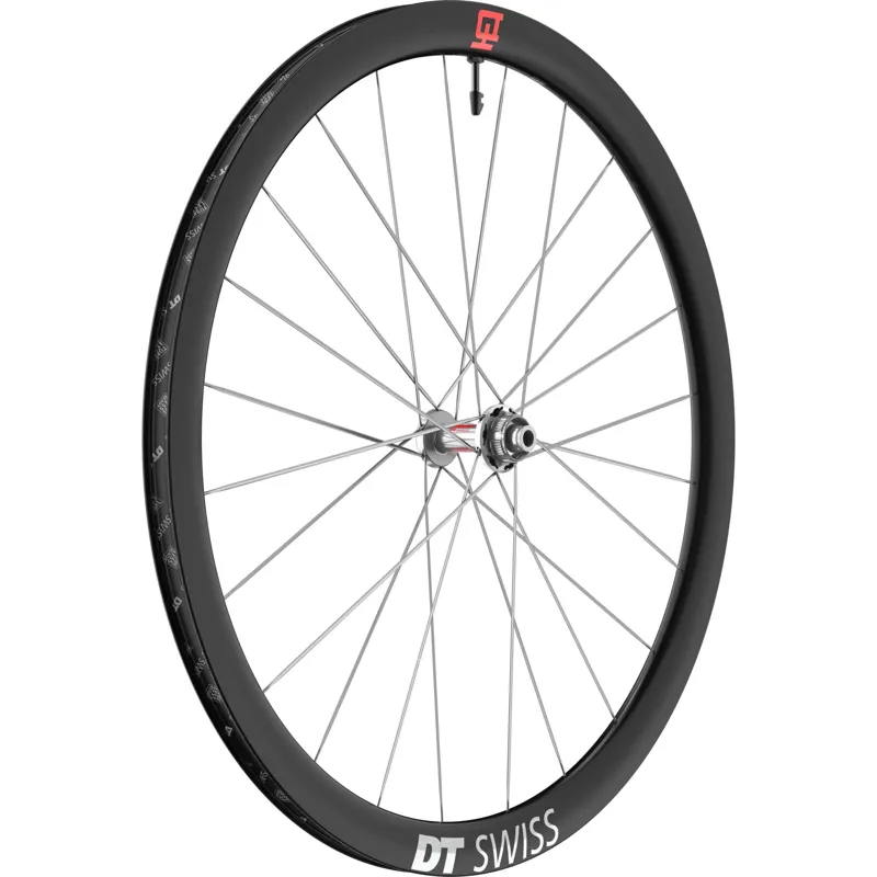 DT Swiss ARC 1100 Spline Dicut DB 3 Decades 38mm Carbon Road Wheels - Black/ Silver-2