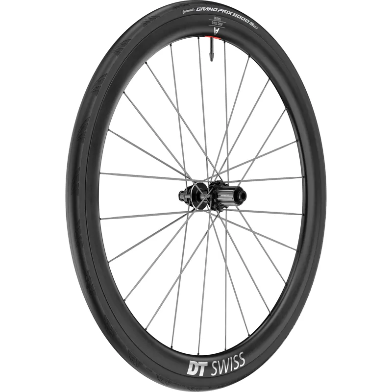DT Swiss ARC 1100 Spline CS DB WTS Aero Tubeless Carbon Road Wheels - Black-1