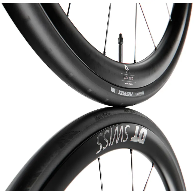 DT Swiss ARC 1100 Spline CS DB WTS Aero Tubeless Carbon Road Wheels - Black-6