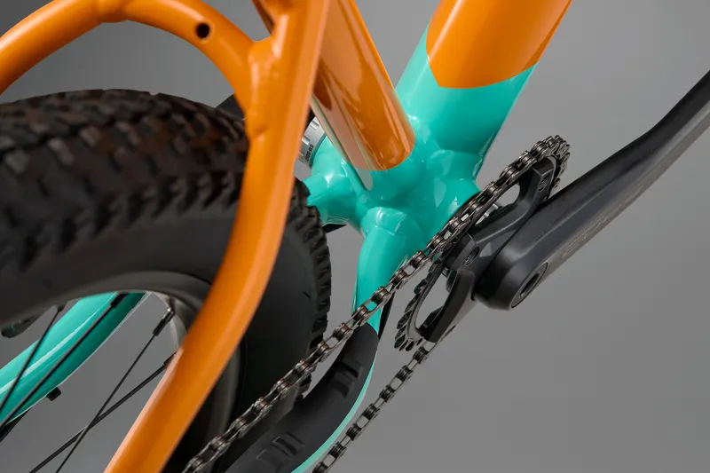 Whyte Secta S Hardtail Mountain Bike - Gloss Coral Orange with Turquoise-8