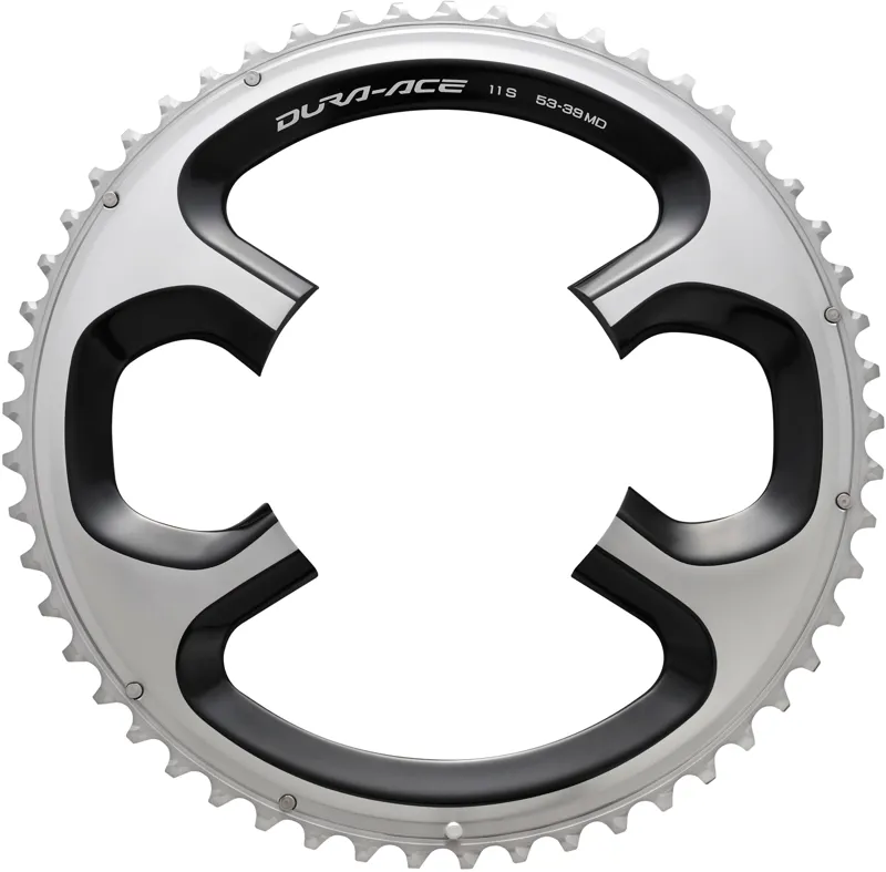 Shimnao FC-9000 Dura Ace Chainring - Silver / Black-1