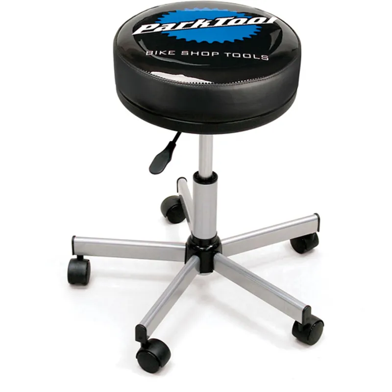 Park Tool STL-2 Rolling Shop Stool - Chrome/ Black