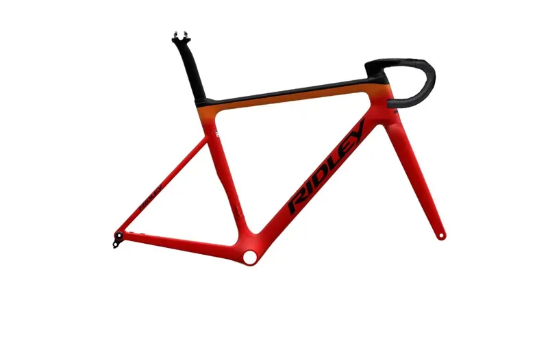 Ridley Falcn RS Road Race Bike Frameset - Matt Black/ Red/ Orange