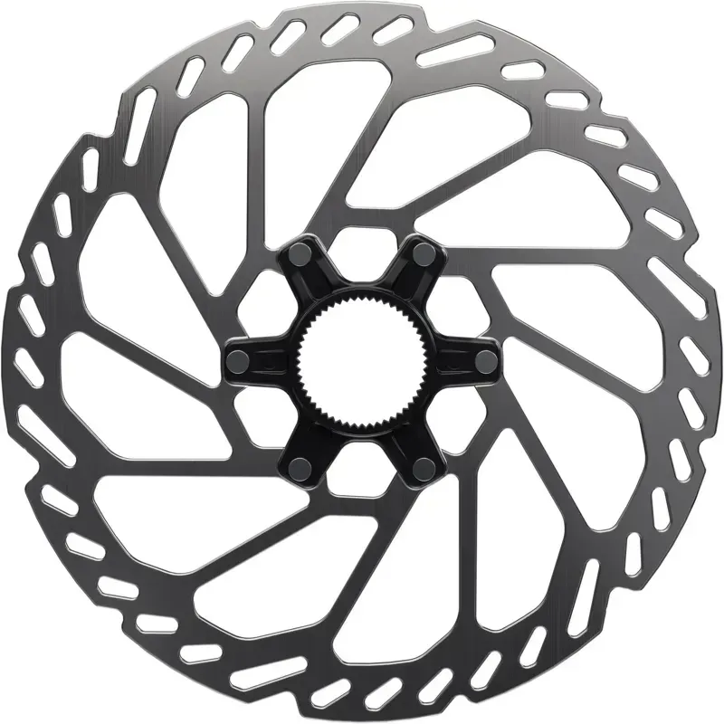 Shimano RT-CL750 200mm CL External Lockring DB Rotor in Silver/Black-3