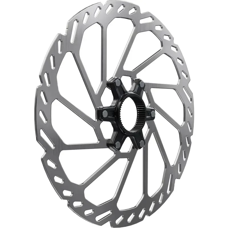 Shimano RT-CL750 220mm CL External Lockring DB Rotor in Silver/Black-4
