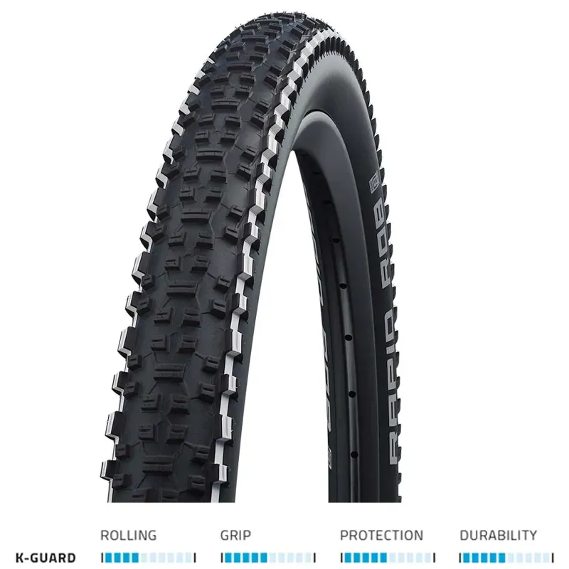 Schwalbe Rapid Rob 29x2.10-inch Clincher Tire in Black-3