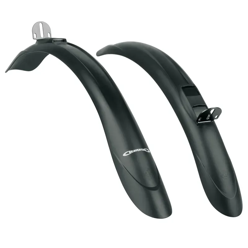 SKS Beavertail Clip-on Mudguard Set: -26-28 Inch - Black