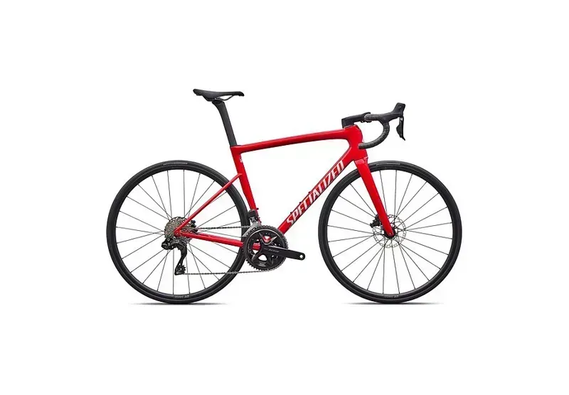 Specialized Tarmac SL8 Comp Shimano Road Race Bike - Gloss Red Tint Silver Dust-1