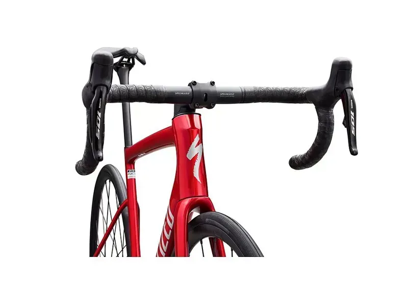 Specialized Tarmac SL8 Comp Shimano Road Race Bike - Gloss Red Tint Silver Dust-5