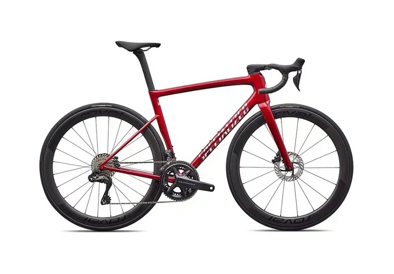 Specialized Tarmac SL8 Pro Shimano Ultegra Di2 Road Bike - Gloss Red Sky/ Chrome