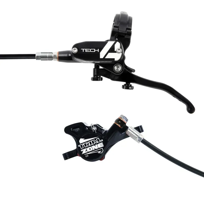 Hope Tech 4 Trial Zone Disc Brakes - No Rotor - Black/ Black