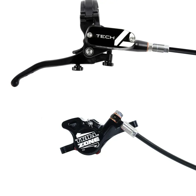 Hope Tech 4 Trial Zone Disc Brakes - No Rotor - Black/ Black-1